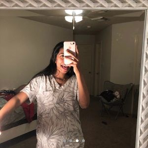 Oversized PINK graphic tee